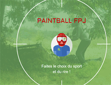 Tablet Screenshot of fpj-paintball-manche.fr